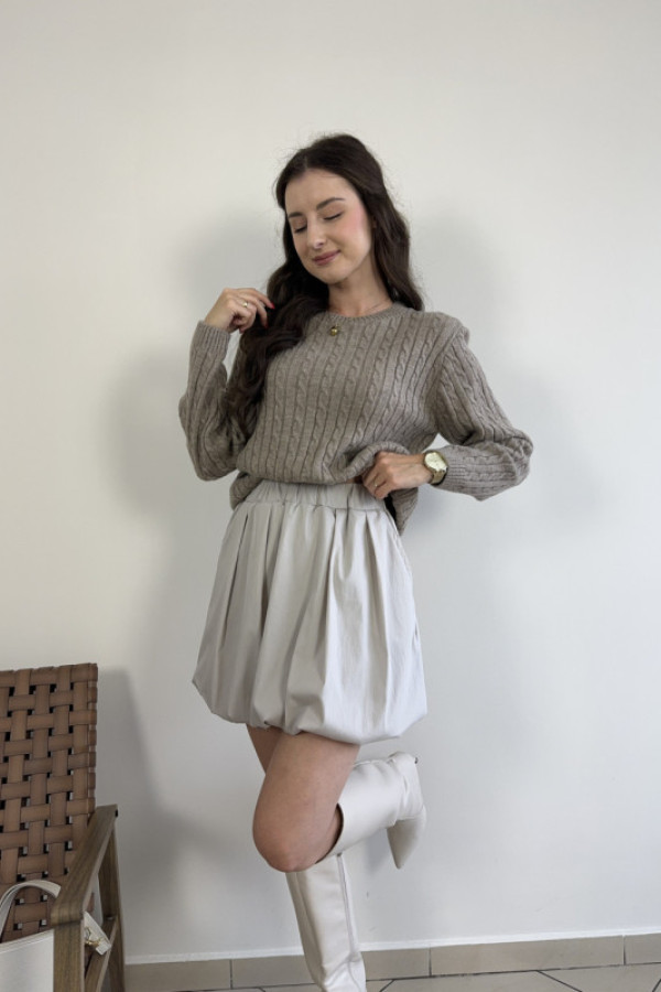 Spódnica bombka beżowa monroe