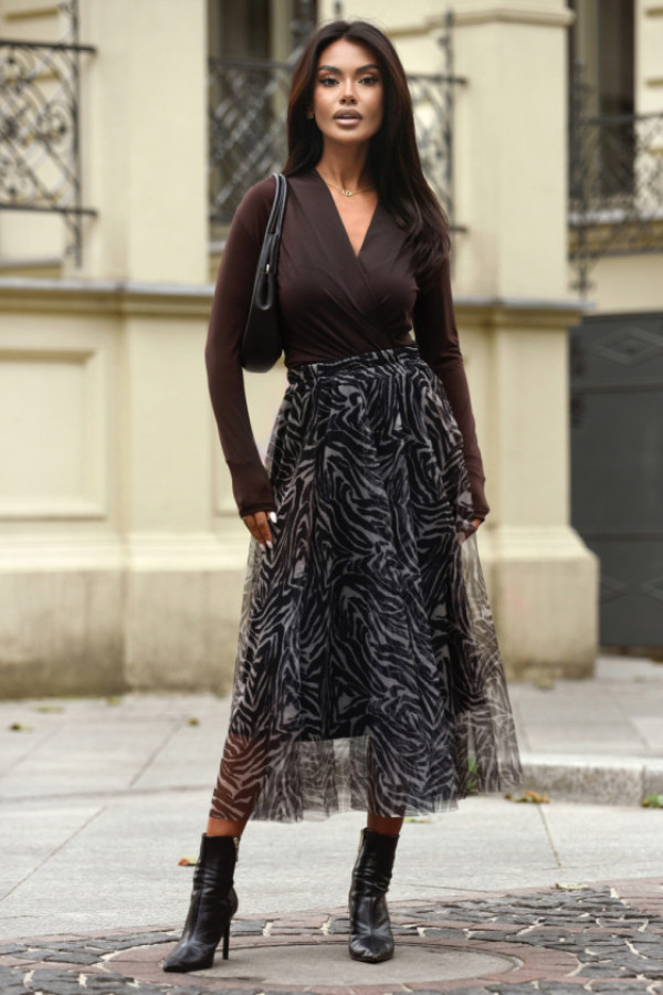 Spódnica tiulowa roxana zebra