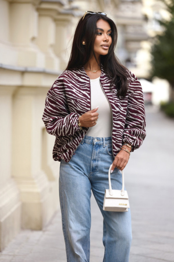 Kurtka bomberka bloom zebra